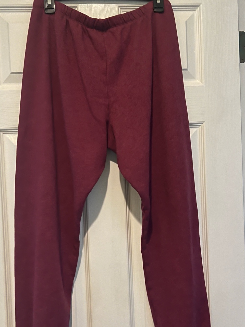 Pink Victoria Secret Elastic Waist Burgundy Pants